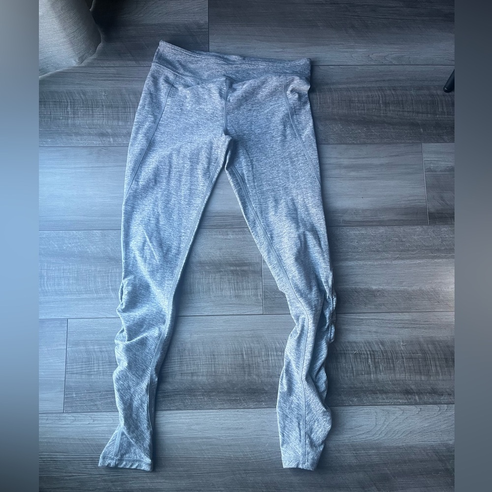 Ivivva ruched side leggings, heathered grey size 14